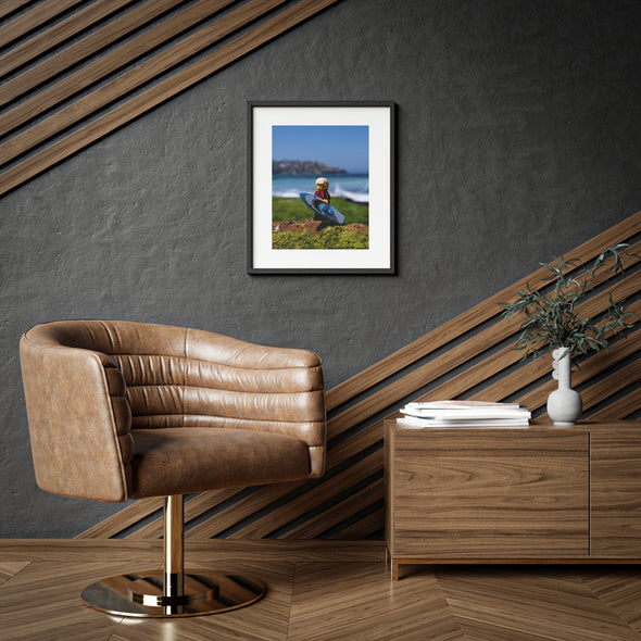 Surfer Boy - Framed Matte Print