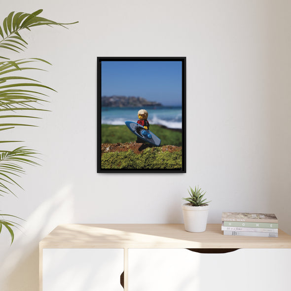 Surfer Boy - Framed Canvas