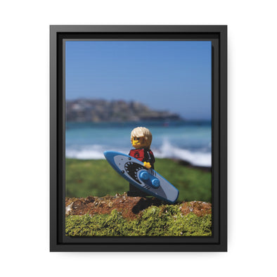 Surfer Boy - Framed Canvas