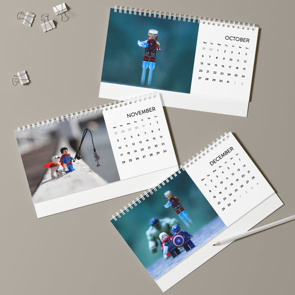 2025 Superheroes Desk Calendar