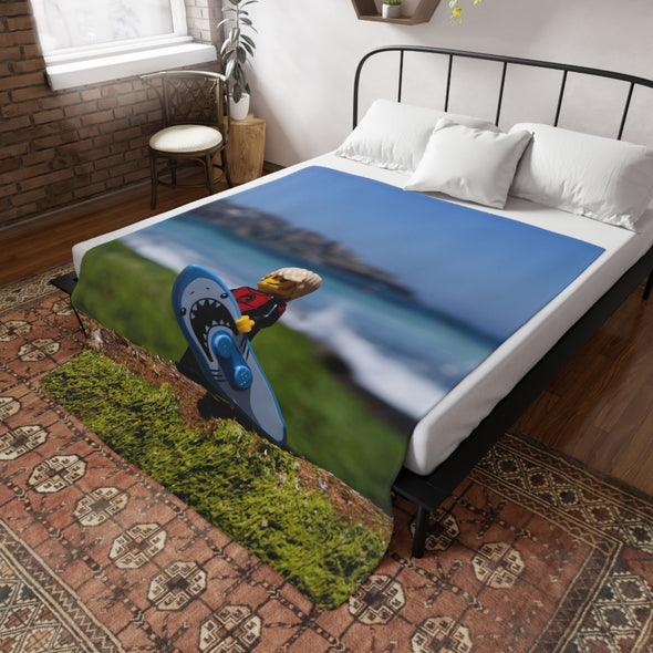 Surfer Boy - Soft Fleece Blanket