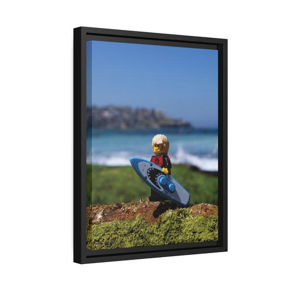 Surfer Boy - Framed Canvas