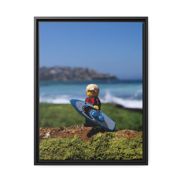 Surfer Boy - Framed Canvas