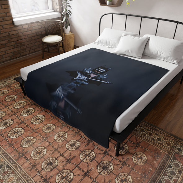 Heavy Metal Knight - Soft Fleece Blanket