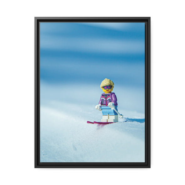 Snow Bunny - Framed Canvas