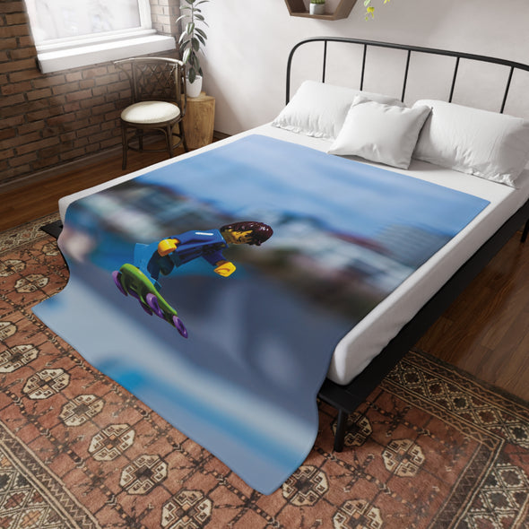 Skate Dude - Soft Fleece Blanket